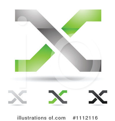 Royalty-Free (RF) Letter X Clipart Illustration by cidepix - Stock Sample #1112116