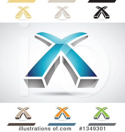 Royalty-Free (RF) Letter X Clipart Illustration by cidepix - Stock Sample #1349301