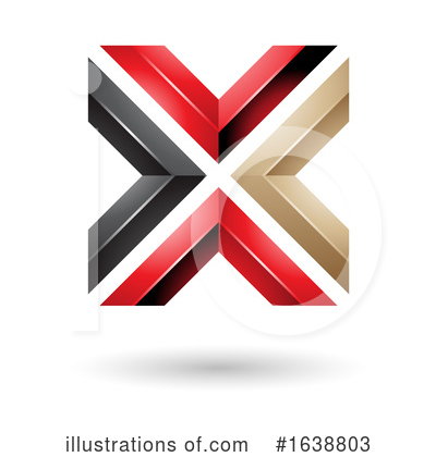 Royalty-Free (RF) Letter X Clipart Illustration by cidepix - Stock Sample #1638803