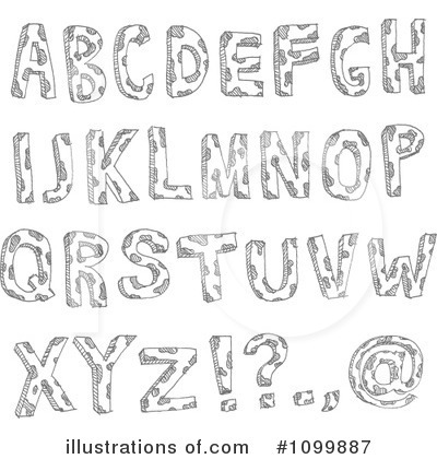 Royalty-Free (RF) Letters Clipart Illustration by yayayoyo - Stock Sample #1099887