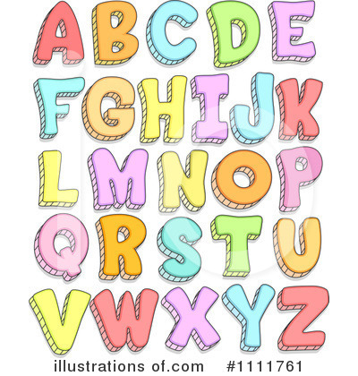 Royalty-Free (RF) Letters Clipart Illustration by BNP Design Studio - Stock Sample #1111761