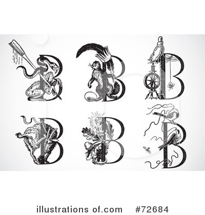 Royalty-Free (RF) Letters Clipart Illustration by BestVector - Stock Sample #72684