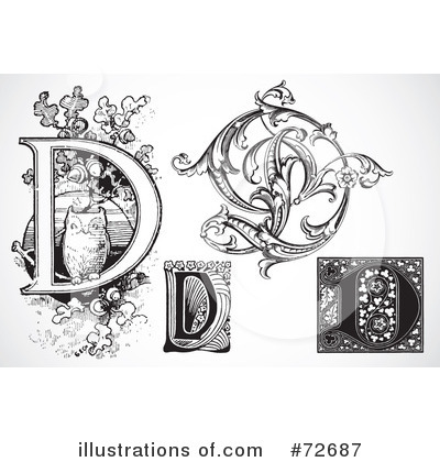 Royalty-Free (RF) Letters Clipart Illustration by BestVector - Stock Sample #72687