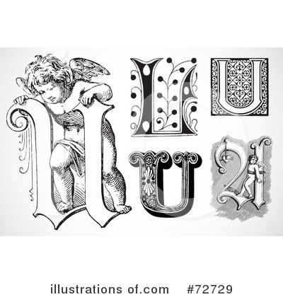 Royalty-Free (RF) Letters Clipart Illustration by BestVector - Stock Sample #72729