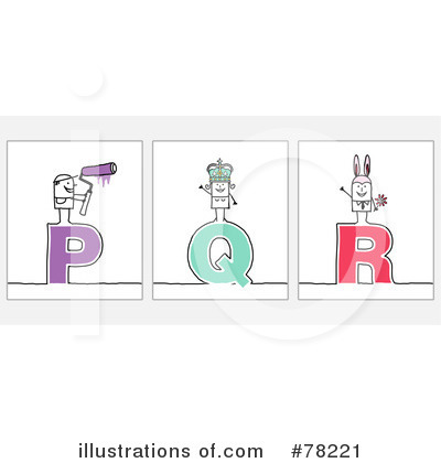 Royalty-Free (RF) Letters Clipart Illustration by NL shop - Stock Sample #78221