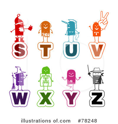 Royalty-Free (RF) Letters Clipart Illustration by NL shop - Stock Sample #78248