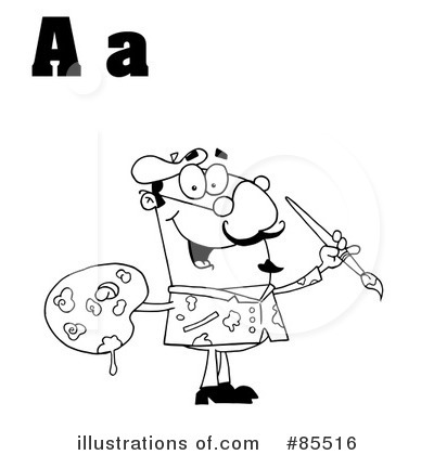 Royalty-Free (RF) Letters Clipart Illustration by Hit Toon - Stock Sample #85516