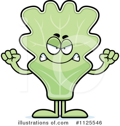 Kale Mascot Clipart #1125546 by Cory Thoman