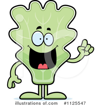 Kale Mascot Clipart #1125547 by Cory Thoman