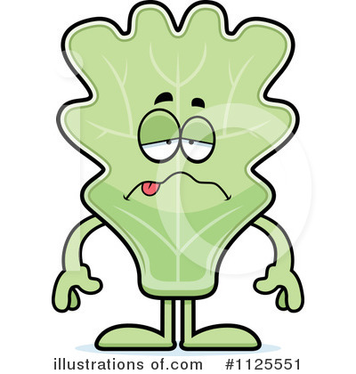 Kale Mascot Clipart #1125551 by Cory Thoman