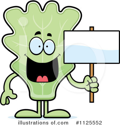Kale Mascot Clipart #1125552 by Cory Thoman