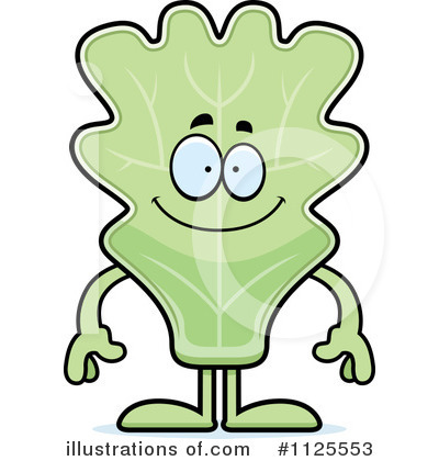 Kale Mascot Clipart #1125553 by Cory Thoman