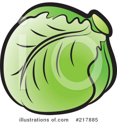 Royalty-Free (RF) Lettuce Clipart Illustration by Lal Perera - Stock Sample #217885