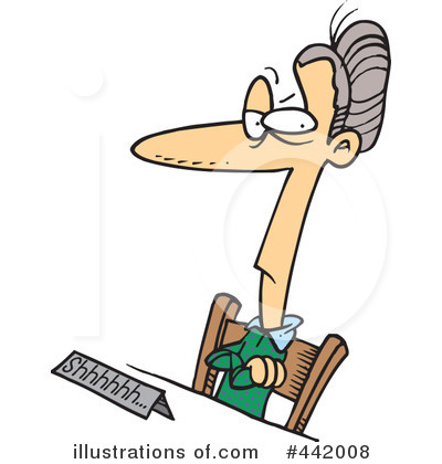 Royalty-Free (RF) Librarian Clipart Illustration by toonaday - Stock Sample #442008