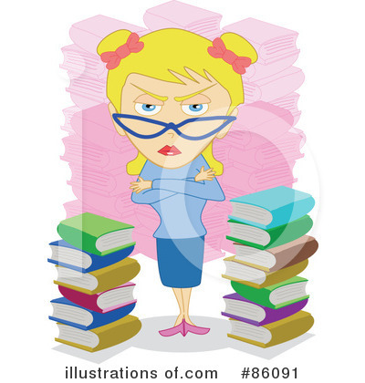 Royalty-Free (RF) Librarian Clipart Illustration by mayawizard101 - Stock Sample #86091