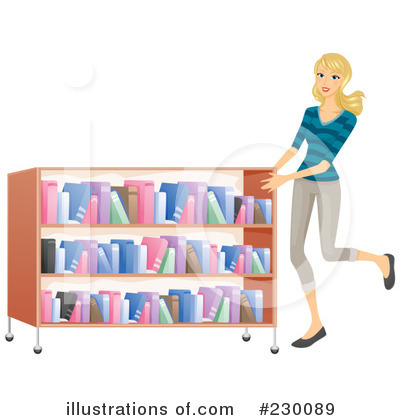 Book Shelf Clipart #230089 by BNP Design Studio