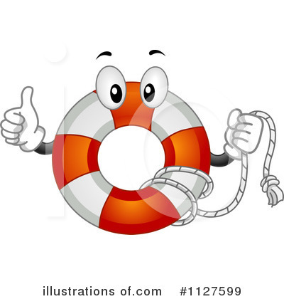 Royalty-Free (RF) Life Buoy Clipart Illustration by BNP Design Studio - Stock Sample #1127599