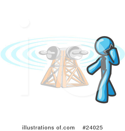 Communications Tower Clipart #24025 by Leo Blanchette