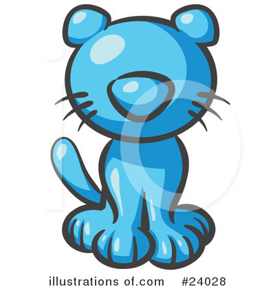 Royalty-Free (RF) Light Blue Collection Clipart Illustration by Leo Blanchette - Stock Sample #24028