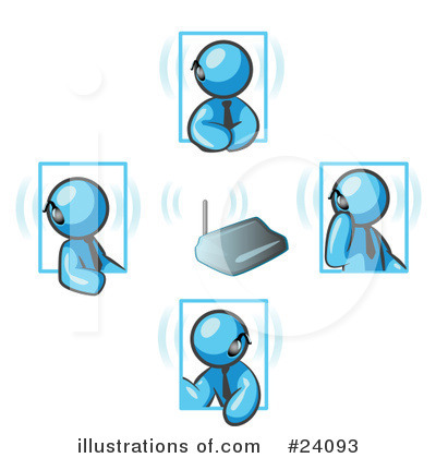 Light Blue Collection Clipart #24093 by Leo Blanchette