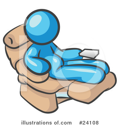 Royalty-Free (RF) Light Blue Collection Clipart Illustration by Leo Blanchette - Stock Sample #24108