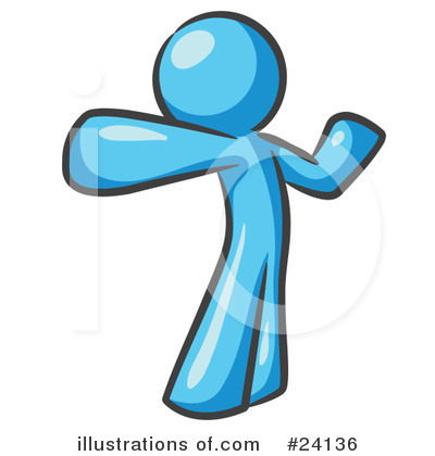 Royalty-Free (RF) Light Blue Collection Clipart Illustration by Leo Blanchette - Stock Sample #24136