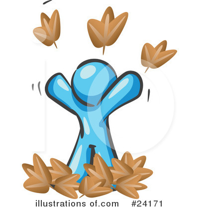 Fall Leaves Clipart #24171 by Leo Blanchette