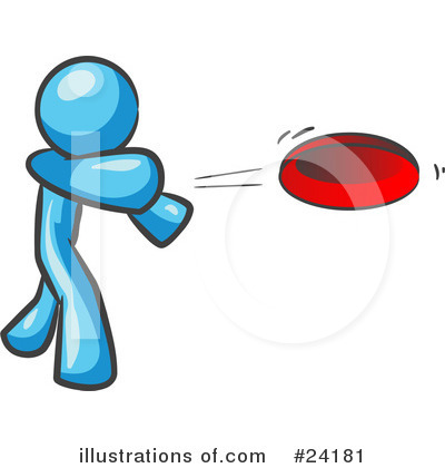 Frisbee Clipart #24181 by Leo Blanchette