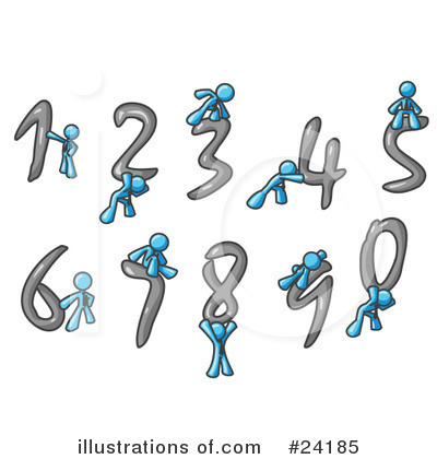 Royalty-Free (RF) Light Blue Collection Clipart Illustration by Leo Blanchette - Stock Sample #24185