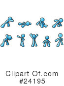 Light Blue Collection Clipart #24195 by Leo Blanchette