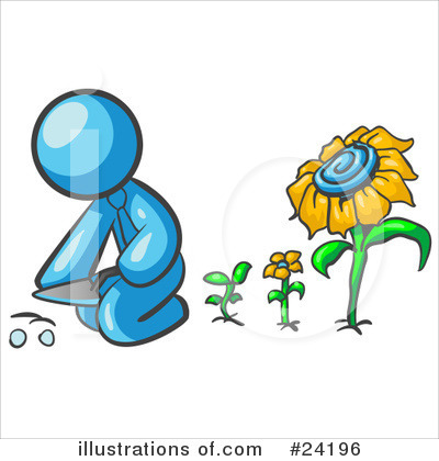 Flower Clipart #24196 by Leo Blanchette