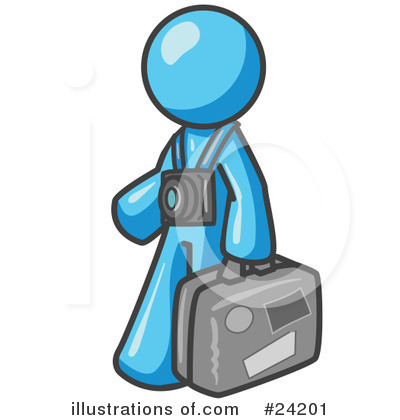 Royalty-Free (RF) Light Blue Collection Clipart Illustration by Leo Blanchette - Stock Sample #24201