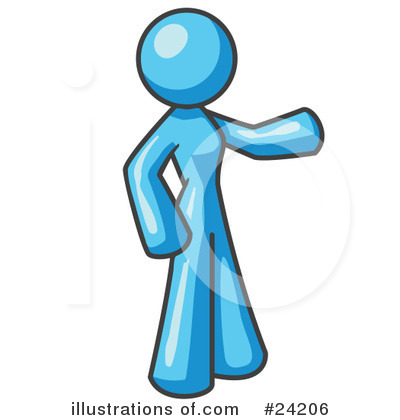 Royalty-Free (RF) Light Blue Collection Clipart Illustration by Leo Blanchette - Stock Sample #24206