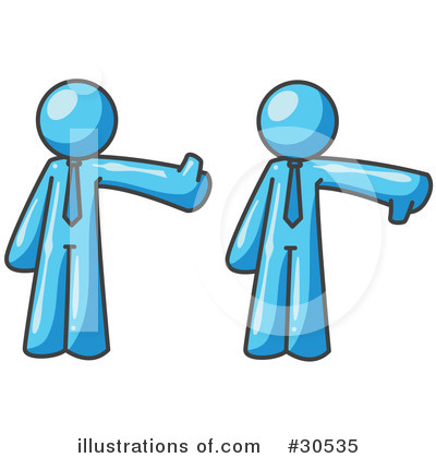Light Blue Collection Clipart #30535 by Leo Blanchette