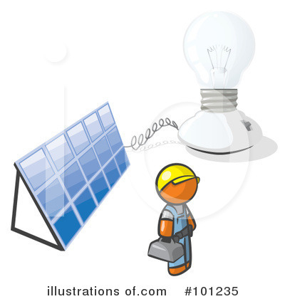 Royalty-Free (RF) Light Bulb Clipart Illustration by Leo Blanchette - Stock Sample #101235