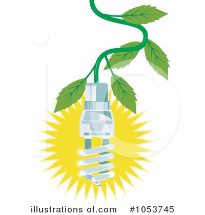 Royalty-Free (RF) Light Bulb Clipart Illustration by patrimonio - Stock Sample #1053745
