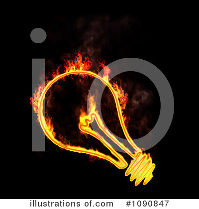 Royalty-Free (RF) Light Bulb Clipart Illustration by Mopic - Stock Sample #1090847