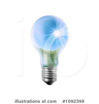Royalty-Free (RF) Light Bulb Clipart Illustration by Mopic - Stock Sample #1092399