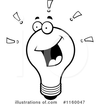 Royalty-Free (RF) Light Bulb Clipart Illustration by Cory Thoman - Stock Sample #1160047