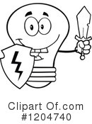 Light Bulb Clipart #1204740 by Hit Toon