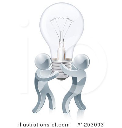 Royalty-Free (RF) Light Bulb Clipart Illustration by AtStockIllustration - Stock Sample #1253093