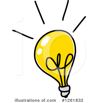 Royalty-Free (RF) Light Bulb Clipart Illustration by yayayoyo - Stock Sample #1261832