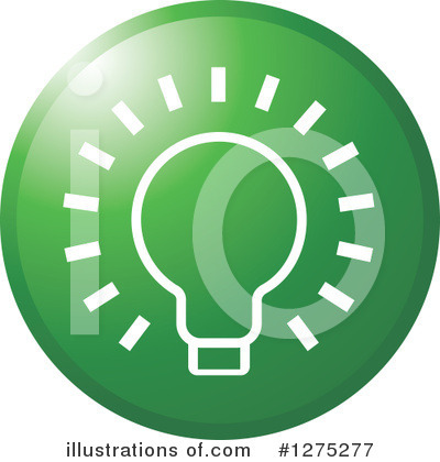 Royalty-Free (RF) Light Bulb Clipart Illustration by Lal Perera - Stock Sample #1275277