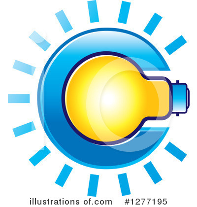 Royalty-Free (RF) Light Bulb Clipart Illustration by Lal Perera - Stock Sample #1277195
