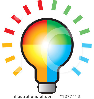 Royalty-Free (RF) Light Bulb Clipart Illustration by Lal Perera - Stock Sample #1277413