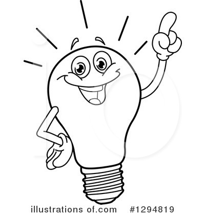 Royalty-Free (RF) Light Bulb Clipart Illustration by yayayoyo - Stock Sample #1294819