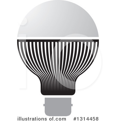 Royalty-Free (RF) Light Bulb Clipart Illustration by Lal Perera - Stock Sample #1314458