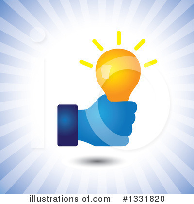 Royalty-Free (RF) Light Bulb Clipart Illustration by ColorMagic - Stock Sample #1331820