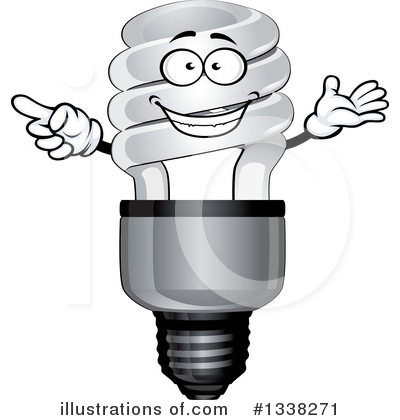 Royalty-Free (RF) Light Bulb Clipart Illustration by Vector Tradition SM - Stock Sample #1338271