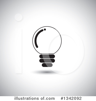 Royalty-Free (RF) Light Bulb Clipart Illustration by ColorMagic - Stock Sample #1342092